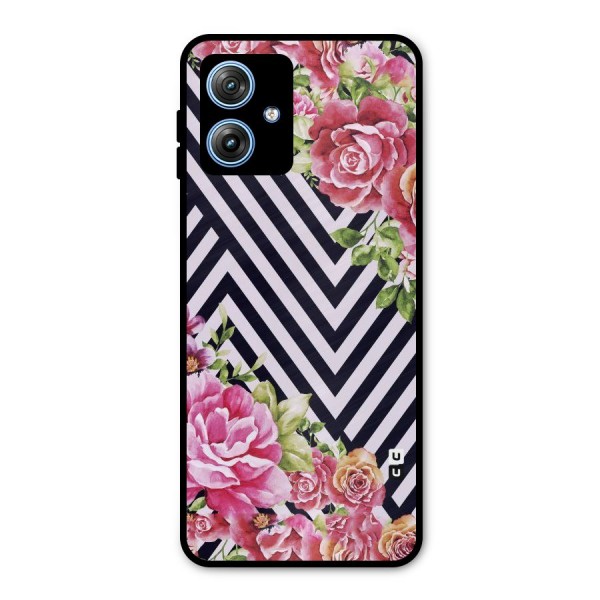 Bloom Zig Zag Metal Back Case for Moto G54