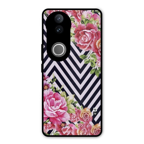 Bloom Zig Zag Metal Back Case for iQOO Z10R