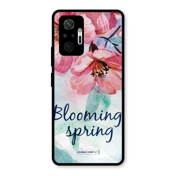 Blooming Spring Metal Back Case for Redmi Note 10 Pro Max