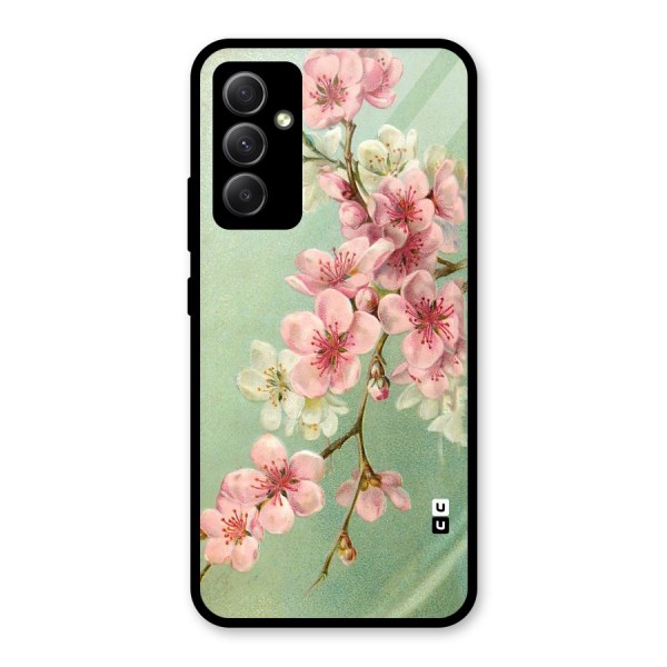 Blossom Cherry Design Glass Back Case for Galaxy A34