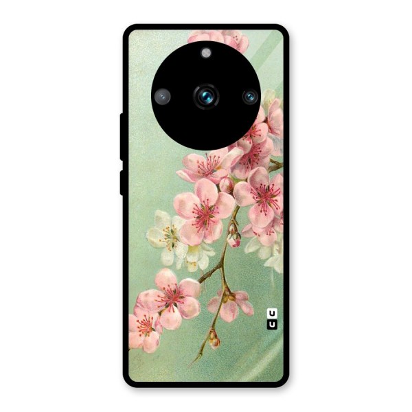 Blossom Cherry Design Glass Back Case for Realme 11 Pro