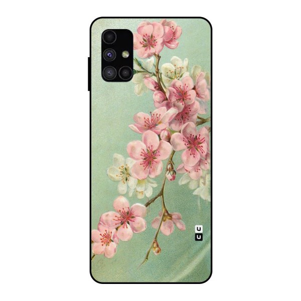Blossom Cherry Design Metal Back Case for Galaxy M51