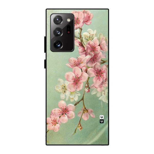 Blossom Cherry Design Metal Back Case for Galaxy Note 20 Ultra 5G