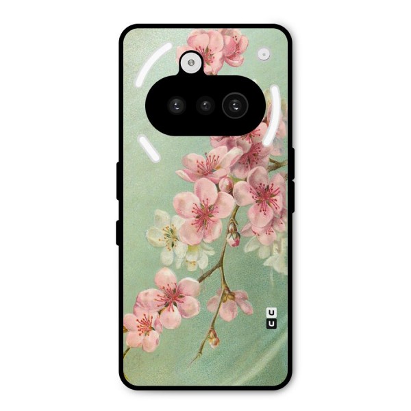 Blossom Cherry Design Metal Back Case for Nothing Phone 3a