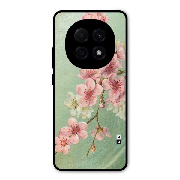 Blossom Cherry Design Metal Back Case for Oppo F29 Pro