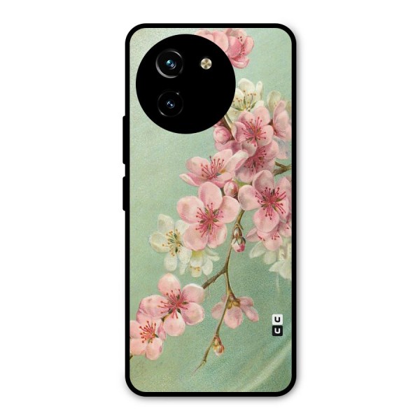 Blossom Cherry Design Metal Back Case for Vivo T3x