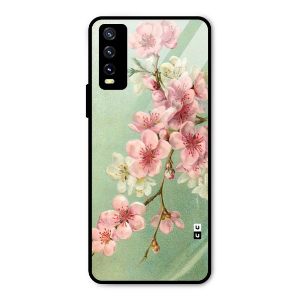 Blossom Cherry Design Metal Back Case for Vivo Y20i