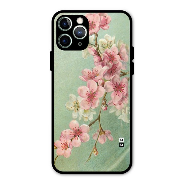 Blossom Cherry Design Metal Back Case for iPhone 11 Pro Max