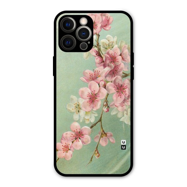 Blossom Cherry Design Metal Back Case for iPhone 12 Pro Max