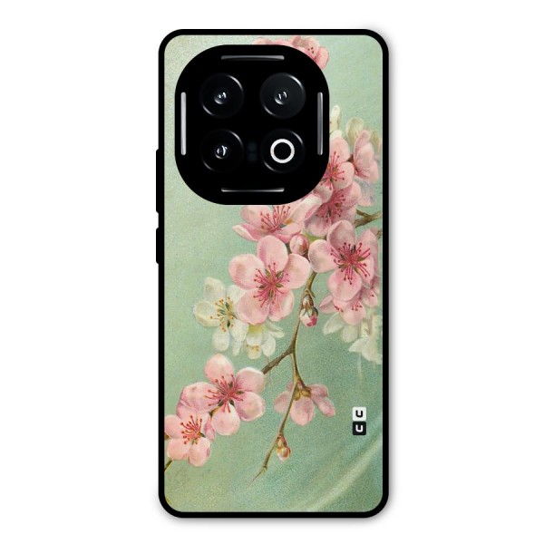 Blossom Cherry Design Metal Back Case for iQOO 13