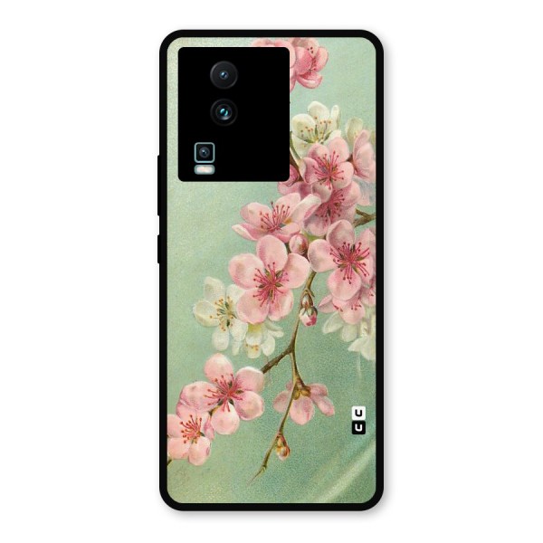 Blossom Cherry Design Metal Back Case for iQOO Neo 7 Pro