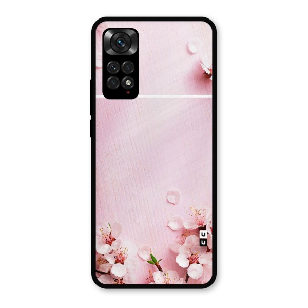 Blossom Frame Pink Metal Back Case for Redmi Note 11