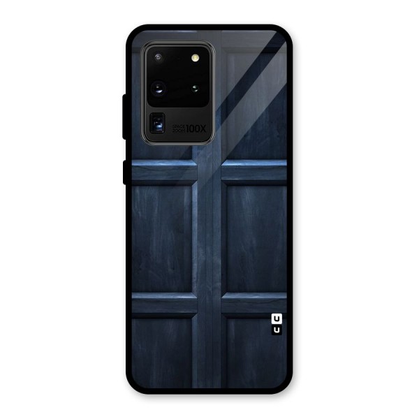 Blue Door Design Glass Back Case for Galaxy S20 Ultra