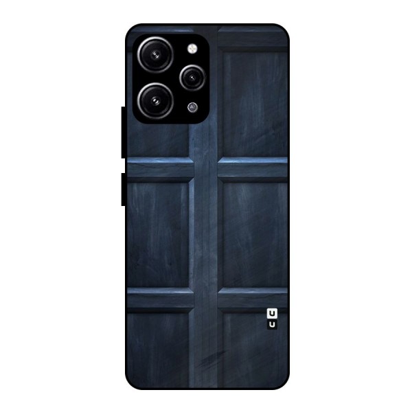 Blue Door Design Glass Back Case for Redmi 12 4G