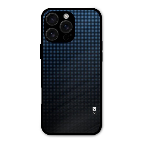 Blue Dots Shades Metal Back Case for iPhone 16 Pro Max