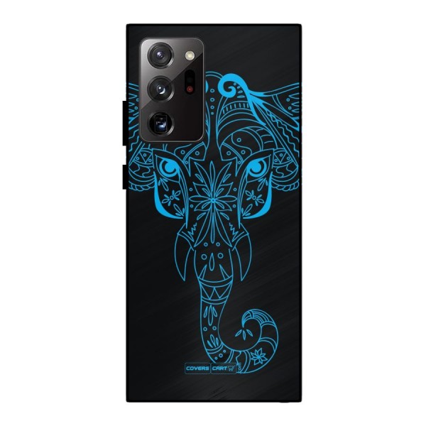 Blue Elephant Ethnic Metal Back Case for Galaxy Note 20 Ultra