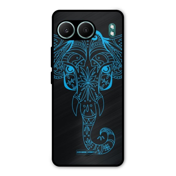 Blue Elephant Ethnic Metal Back Case for OnePlus Nord 4