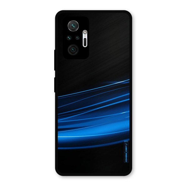 Blue Flow Metal Back Case for Redmi Note 10 Pro