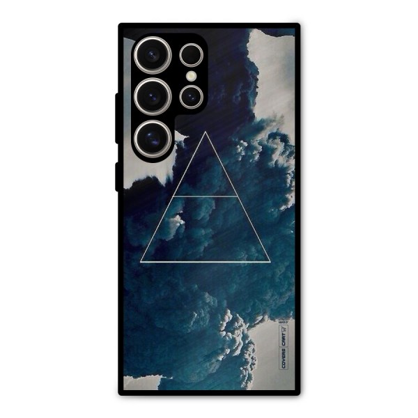 Blue Hue Smoke Metal Back Case for Galaxy S24 Ultra