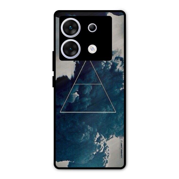Blue Hue Smoke Metal Back Case for Infinix Zero 30 5G