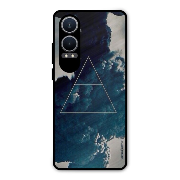 Blue Hue Smoke Metal Back Case for OnePlus Nord CE4 Lite