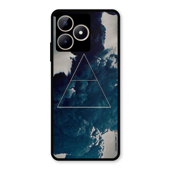 Blue Hue Smoke Metal Back Case for Realme C53