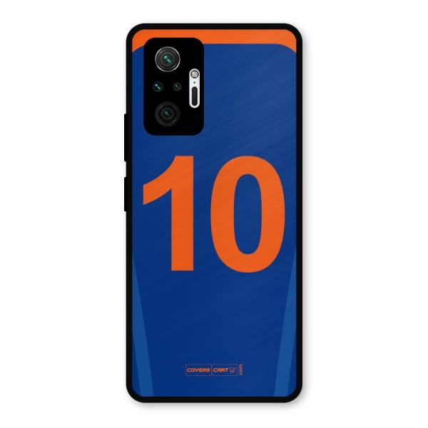 Blue Jersey Metal Back Case for Redmi Note 10 Pro