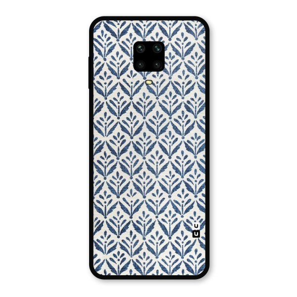 Blue Leaf Metal Back Case for Redmi Note 9 Pro Max