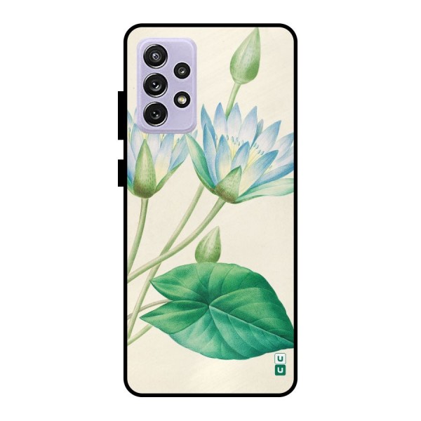 Blue Lotus Metal Back Case for Galaxy A72