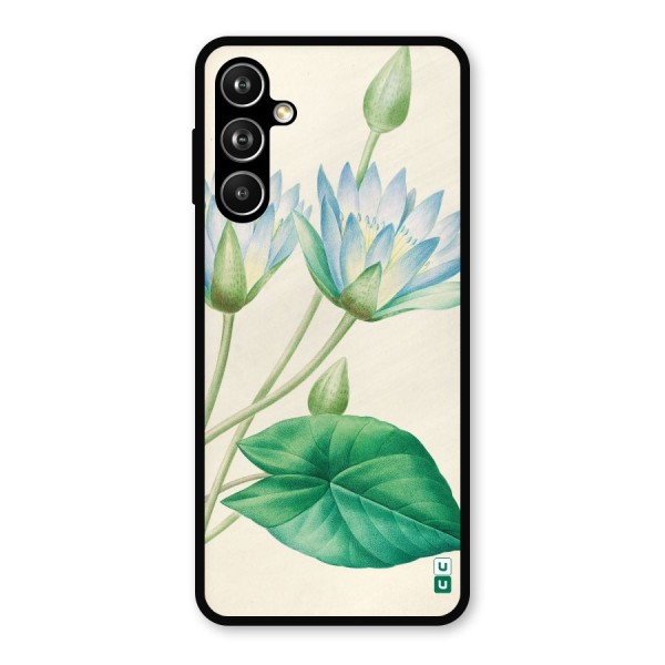 Blue Lotus Metal Back Case for Galaxy F54