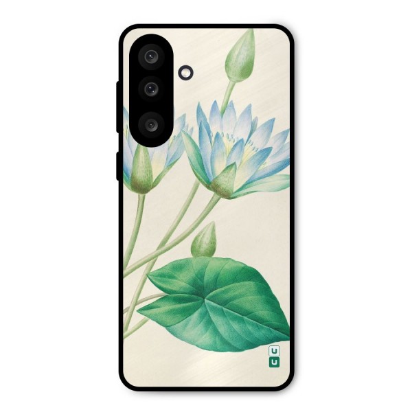 Blue Lotus Metal Back Case for Galaxy M56