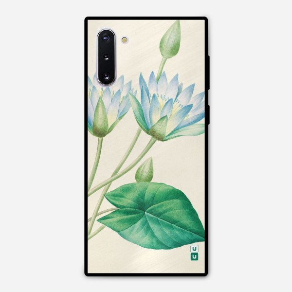Blue Lotus Metal Back Case for Galaxy Note 10