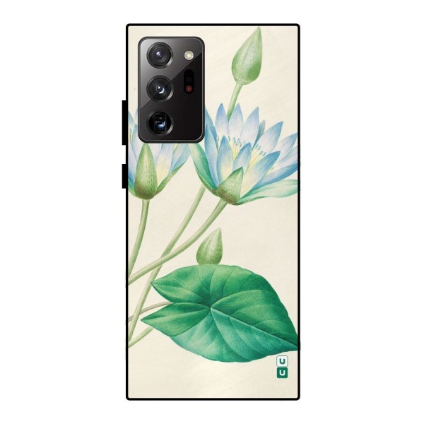 Blue Lotus Metal Back Case for Galaxy Note 20 Ultra