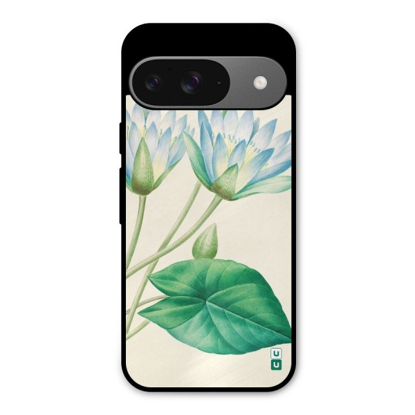 Blue Lotus Metal Back Case for Google Pixel 9