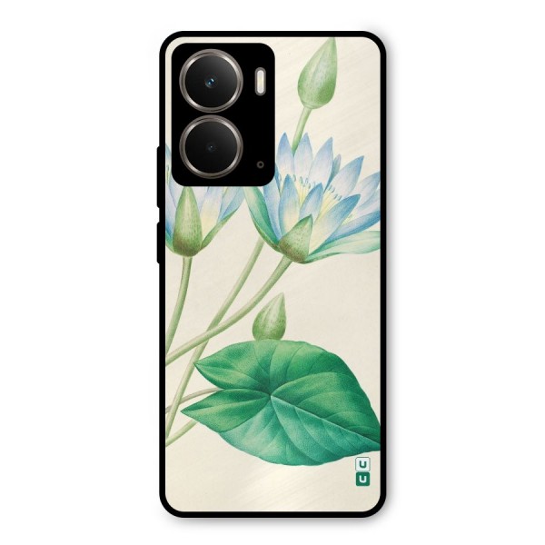 Blue Lotus Metal Back Case for Realme P3