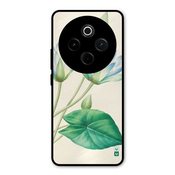 Blue Lotus Metal Back Case for Vivo T4