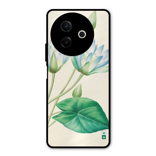Blue Lotus Metal Back Case for Vivo Y39