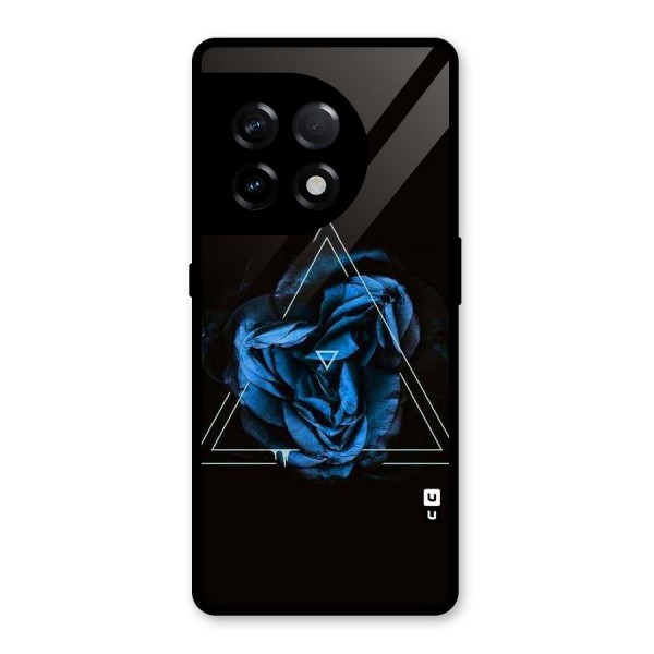 Blue Magic Triangle Glass Back Case for OnePlus 11R
