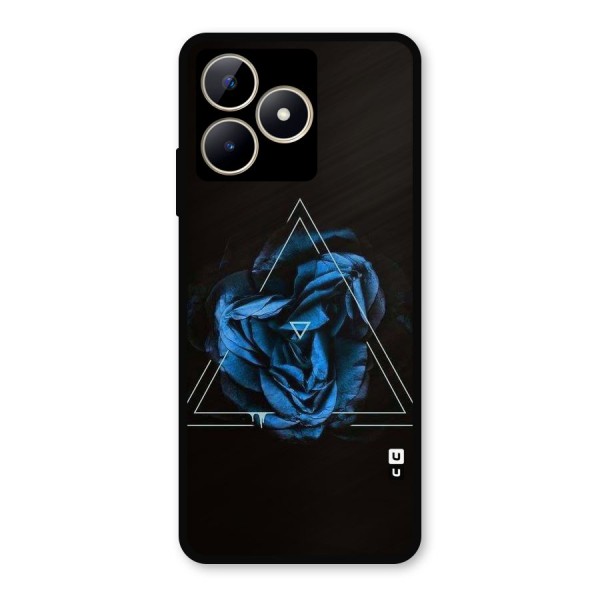 Blue Magic Triangle Metal Back Case for Realme C53