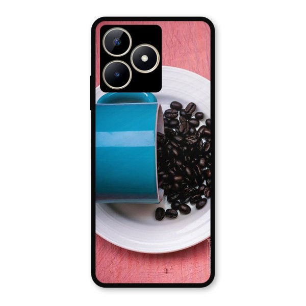 Blue Mug And Beans Metal Back Case for Realme Narzo N53