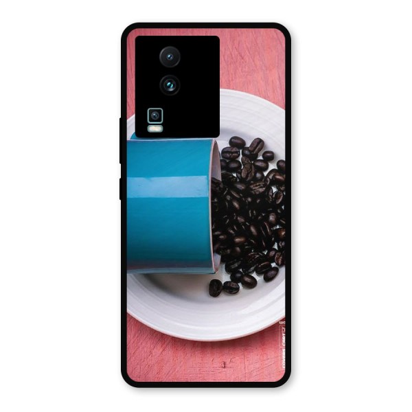 Blue Mug And Beans Metal Back Case for iQOO Neo 7 Pro