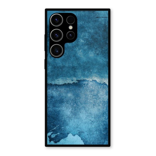 Blue Paint Wall Metal Back Case for Galaxy S23 Ultra