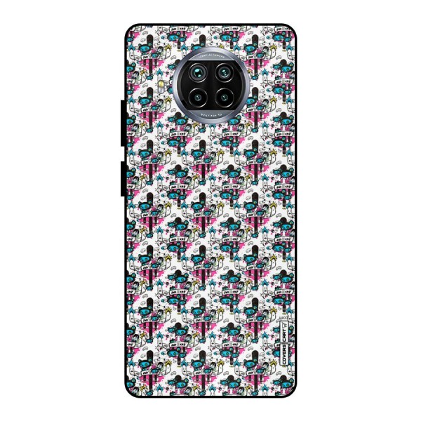 Blue Pink Pattern Metal Back Case for Mi 10i