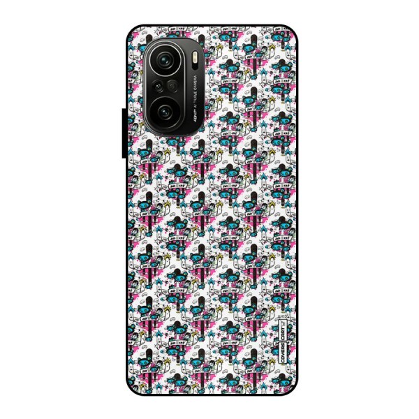 Blue Pink Pattern Metal Back Case for Mi 11X Pro