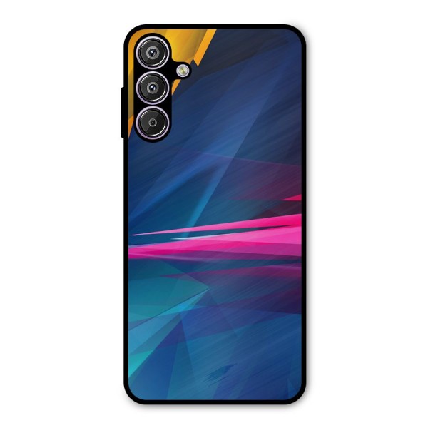 Blue Red Abstract Metal Back Case for Galaxy F15