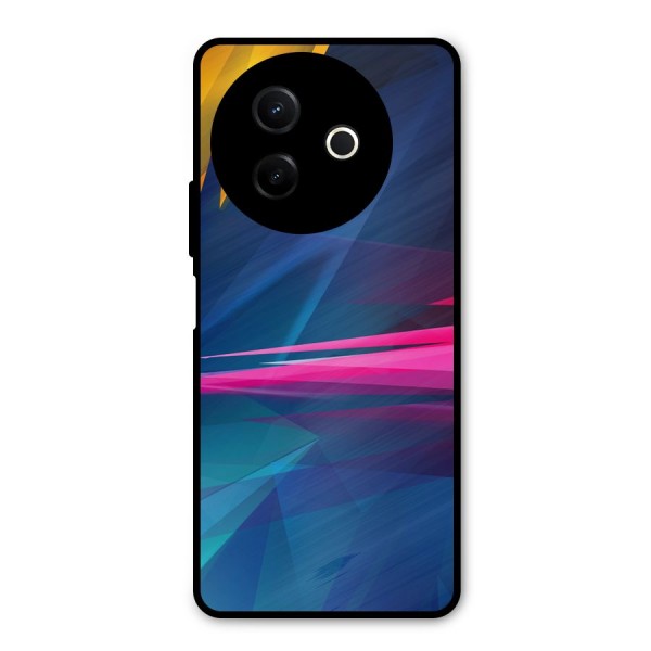 Blue Red Abstract Metal Back Case for Vivo Y39