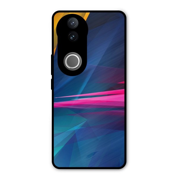 Blue Red Abstract Metal Back Case for iQOO Z10R