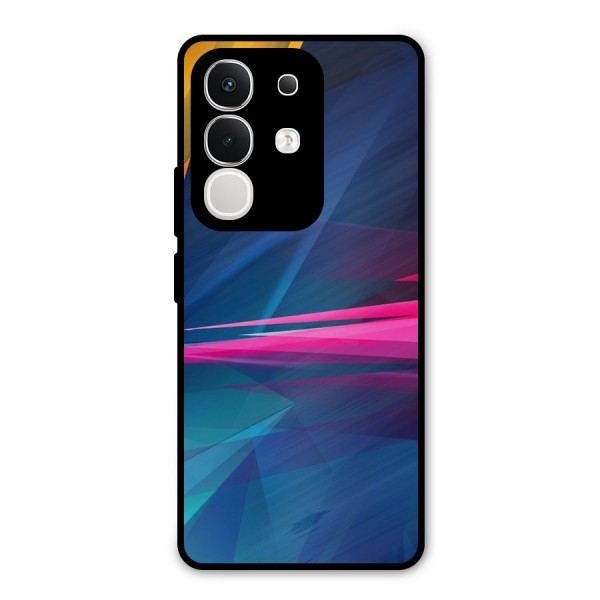 Blue Red Abstract Metal Back Case for iQOO Z10x