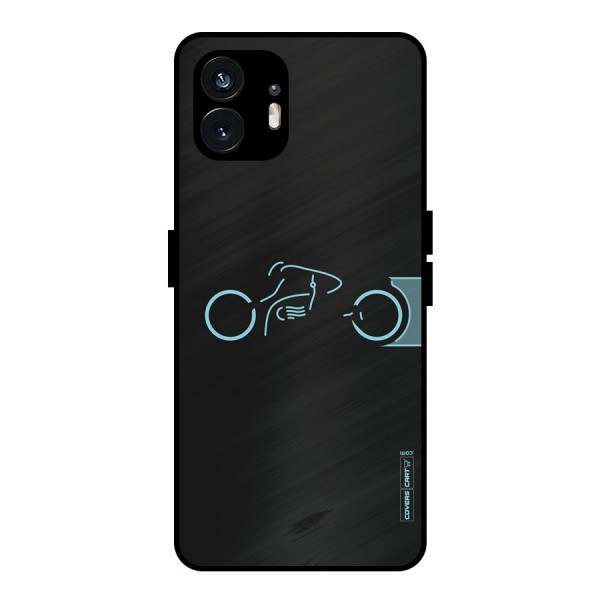 Blue Ride Metal Back Case for Nothing Phone 2