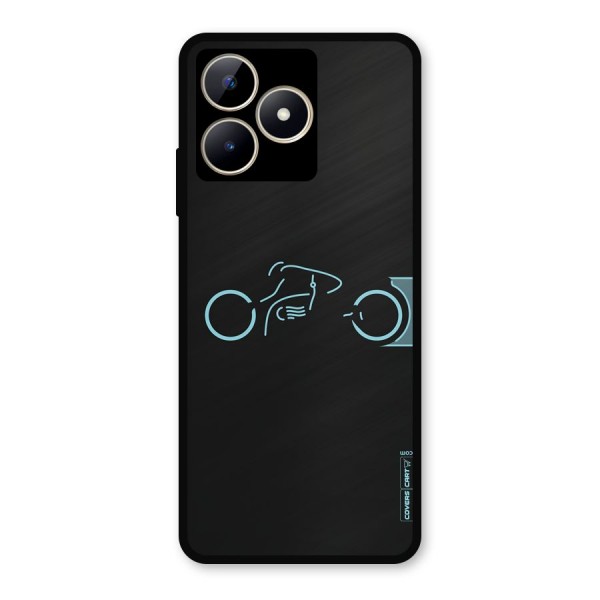 Blue Ride Metal Back Case for Realme C53